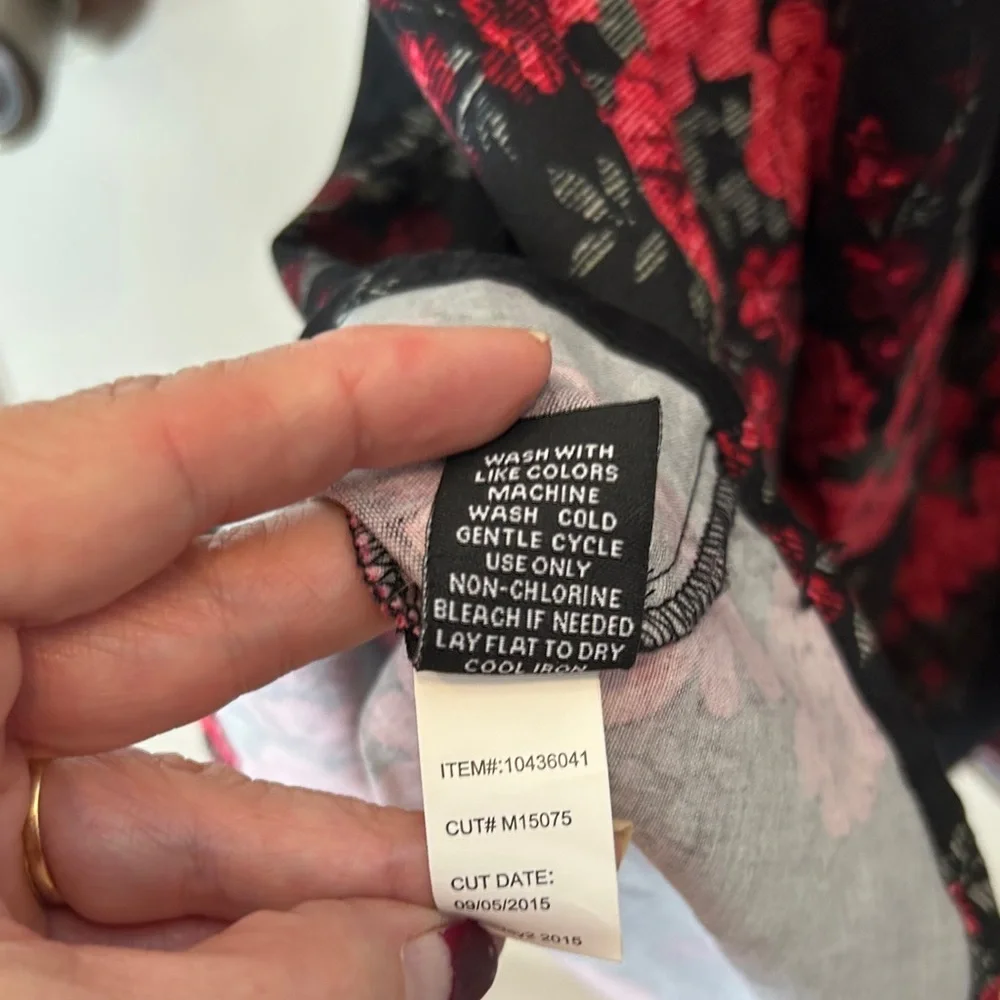 Torrid Floral Black and Pink Dress - Picture 9 of 9